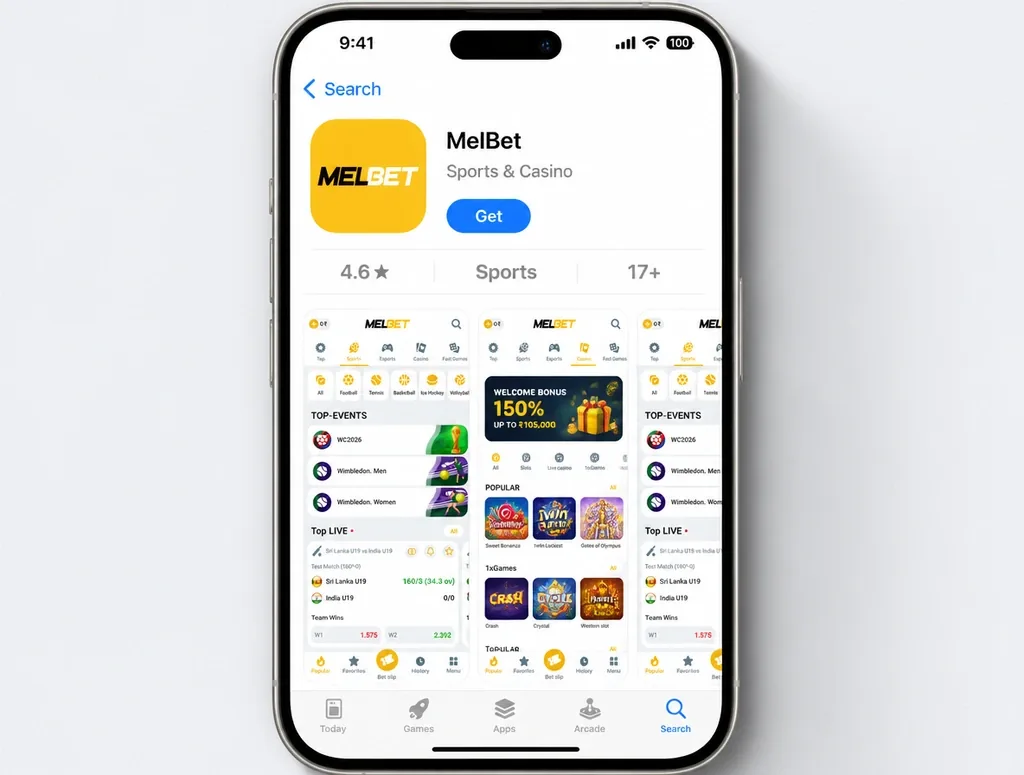 MelBet app for iOS in the App Store